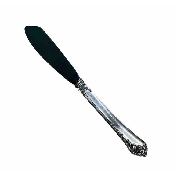 Oneida Sterling Handled Damask Rose Master Butter Knife Spreader